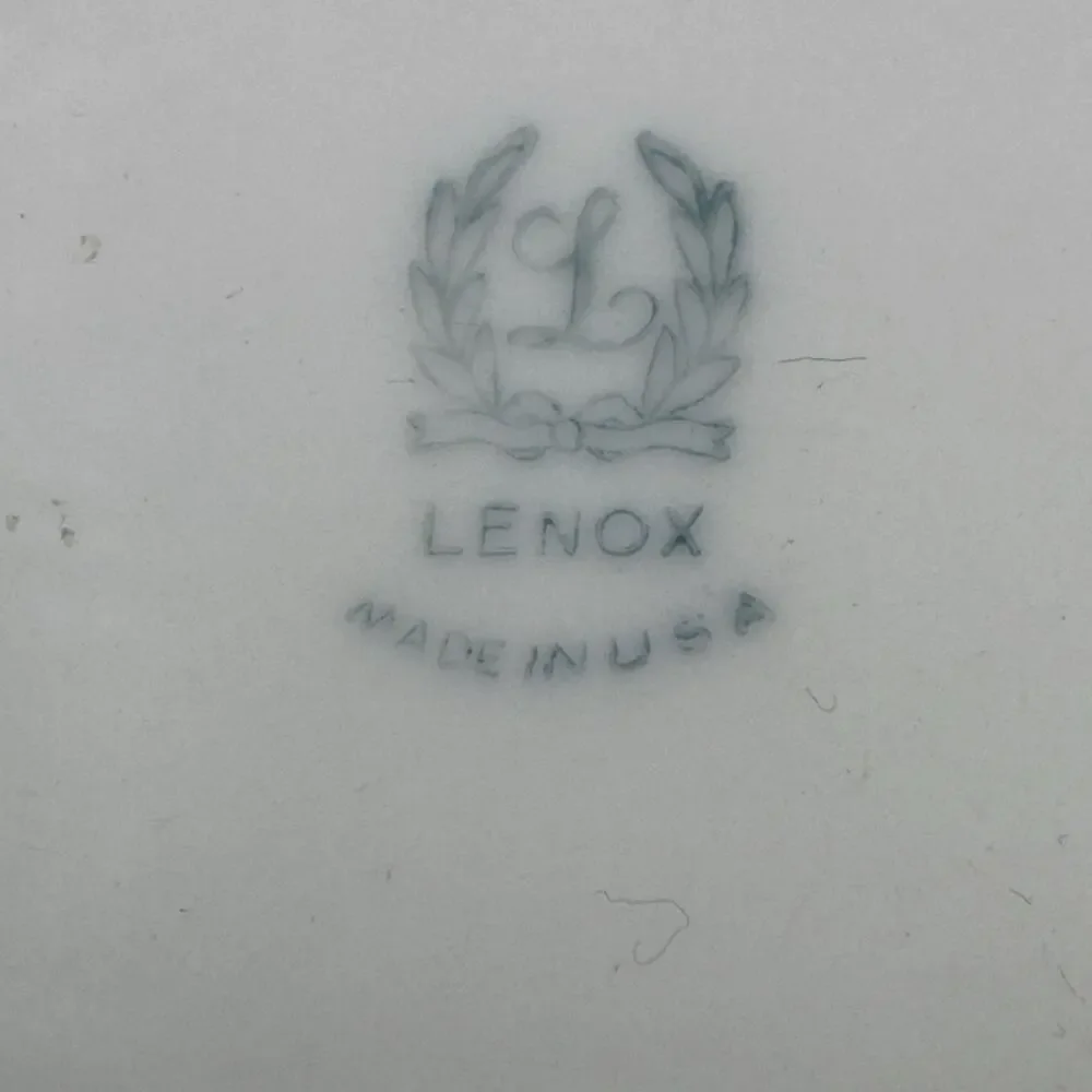 Vintage Lenox Porcelain Creamer Syrup Server Colonial Collection Blue Mark 5